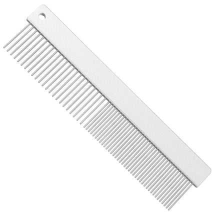 KW Smart Double Comb Large - large metal comb with mixed tooth spacing.