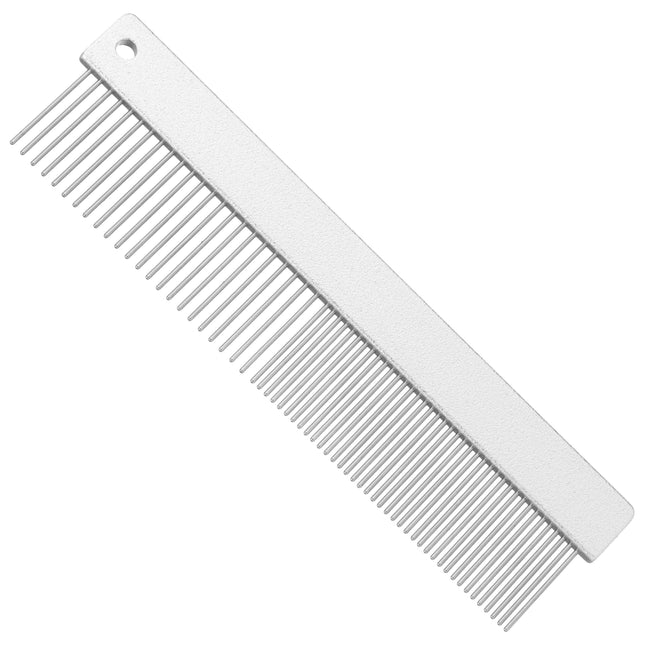 KW Smart Double Comb Large - large metal comb with mixed tooth spacing.