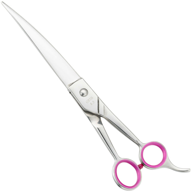 Geib Gator Curved Scissors - curved grooming scissors, made of Japanese stainless steel, with micro-serration.