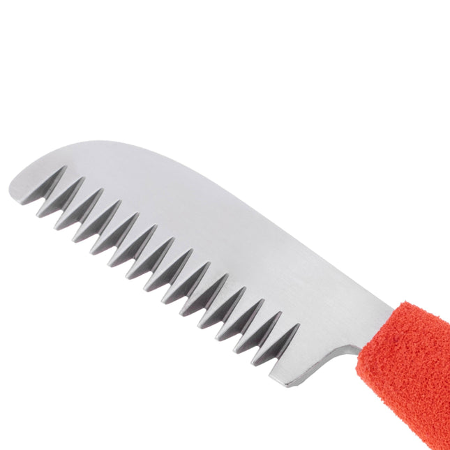 Blovi Professional Left Stripping Knife - professional trimmer with a comfortable foam handle, Japanese steel - left-handed.