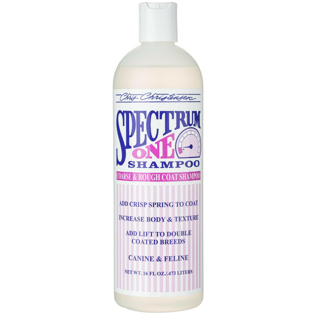 Chris Christensen Spectrum One Shampoo - rebuilding shampoo for dogs and cats with stiff and coarse hair, concentrate 1:8.