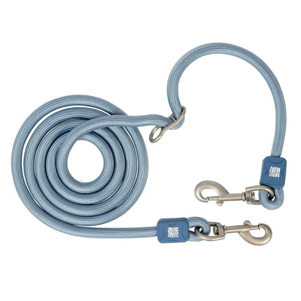Max&Molly Rope Leash Matrix 2.0 200cm Ocean - adjustable rope leash for dogs, blue.