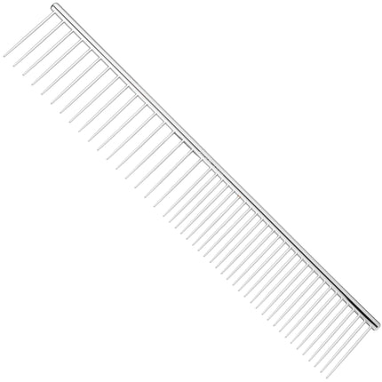 Show Tech Combi - Comb - metal comb with mixed tooth spacing - Length:.