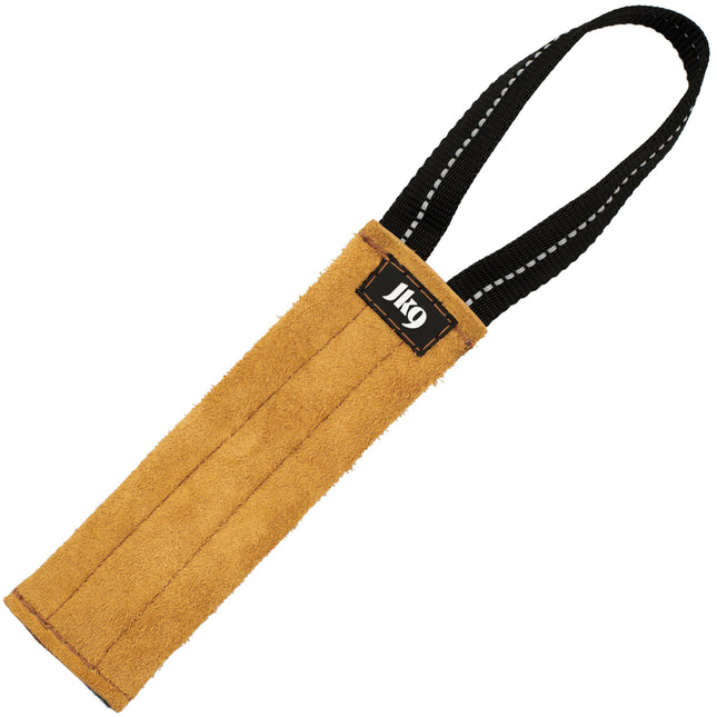 Julius - K9 Leather Tug Without Filler - leather tug toy for dogs, without filling, with one handle.