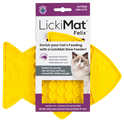 LickiMat Classic Felix - licking mat for cats and small dogs.