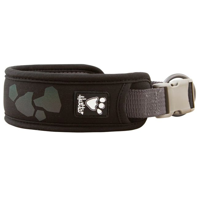 Hurtta Weekend Warrior Collar Raven - waterproof dog collar - 55 - 65cm.