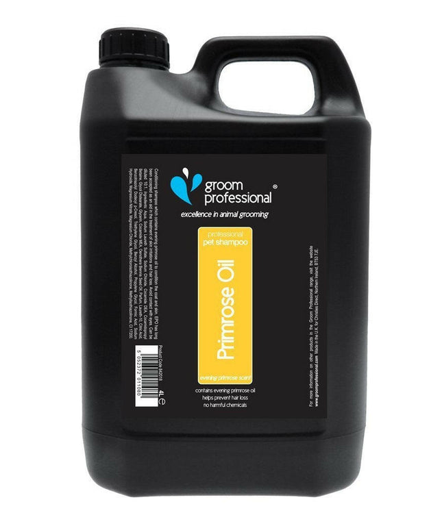 Groom Professional Primrose Oil Shampoo - soothing coat shampoo for skin irritations, with evening primrose oil.