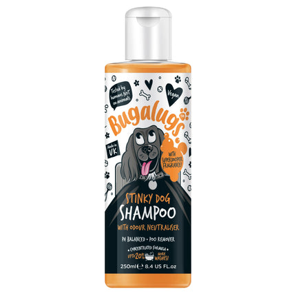 Bugalugs Stinky Dog Shampoo - dog shampoo that eliminates unpleasant odors, concentrate 1:10.