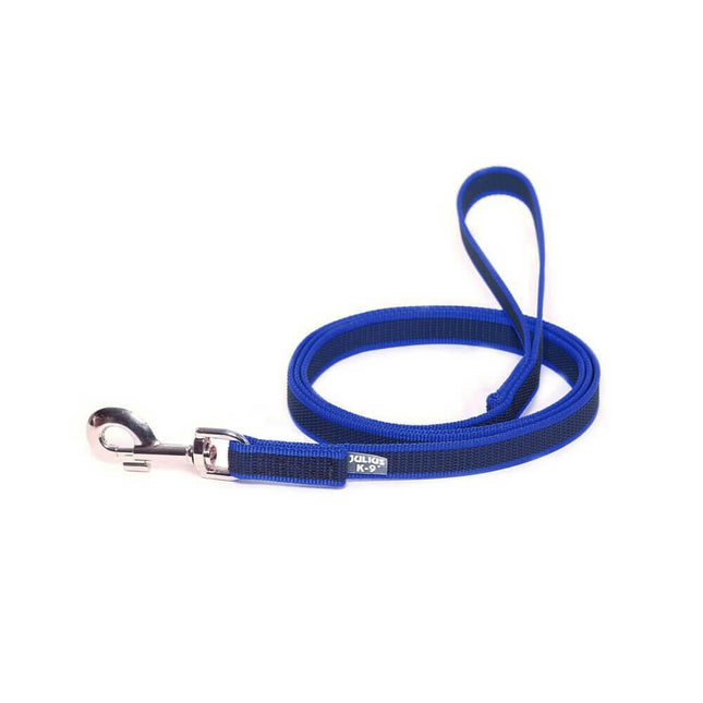 Julius K9 Color & Gray Supergrip Leash With Handle Blue - training leash with handle, blue, non-slip.