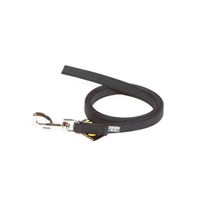 Julius K9 Supergrip Color & Gray Training Leash Black - training leash without a handle, black.