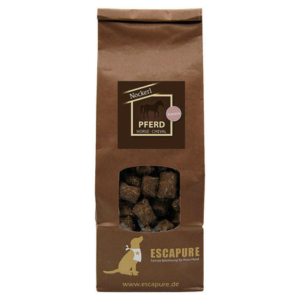Escapure Nockerl Horse - natural treats for sensitive dogs, in the shape of dumplings, horse meat.