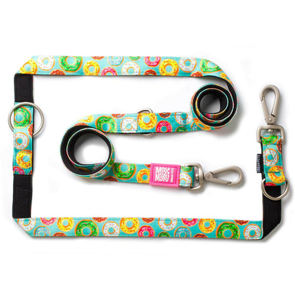 Max & Molly Multi-Leash Donuts - adjustable leash for dogs, interesting pattern, 200cm.