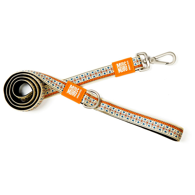 Max&Molly Short Leash Ethnic - colorful urban leash for dogs, ethnic pattern, 120cm.
