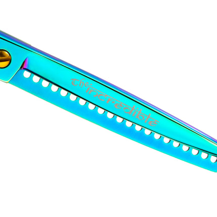 P&W Hulk Chunkers Scissors - single-sided thinning shears, 21 teeth.