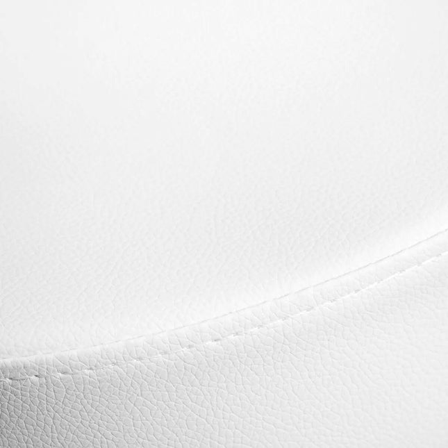 Activ AM - 304G Gold White - gold grooming chair/stool with height adjustment, removable backrest, white.