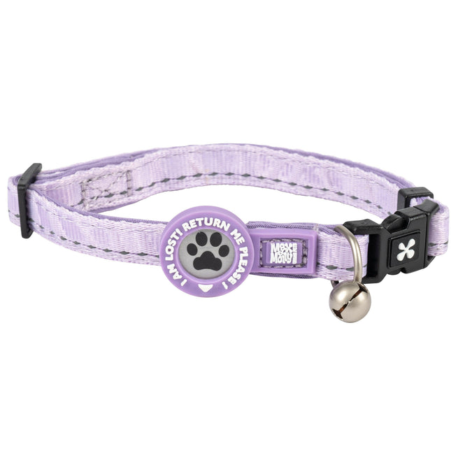 Max&Molly GOTCHA! Smart ID Matrix 2.0 Collar Lavender - dog collar with QR identifier, purple.