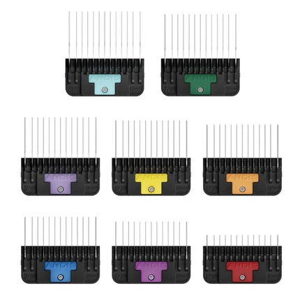 Andis Wide Blade Comb Set - stainless steel attachment comb set for wide Snap-On blades.