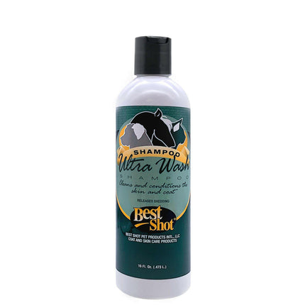 Best Shot Ultra Wash Shampoo - conditioning, low-foaming shampoo for the initial, thorough wash of dogs and cats, concentrate 1:7.