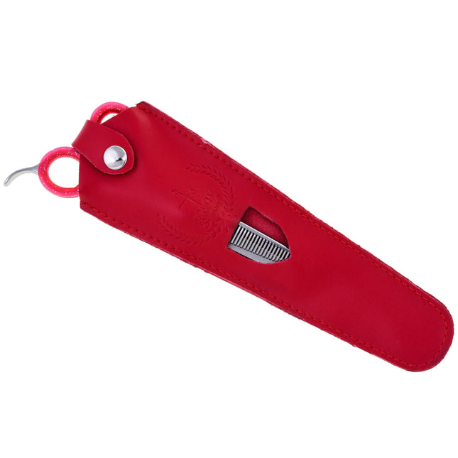 P&W Alfa Omega Thinning - single-sided thinning shears with a short, ergonomic handle, 33 teeth.