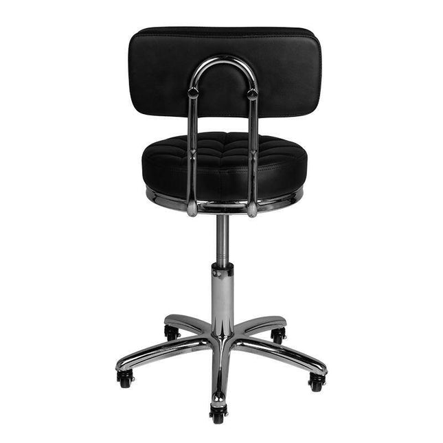 Activ AM - 877 - grooming chair with quilted seat and comfortable backrest.