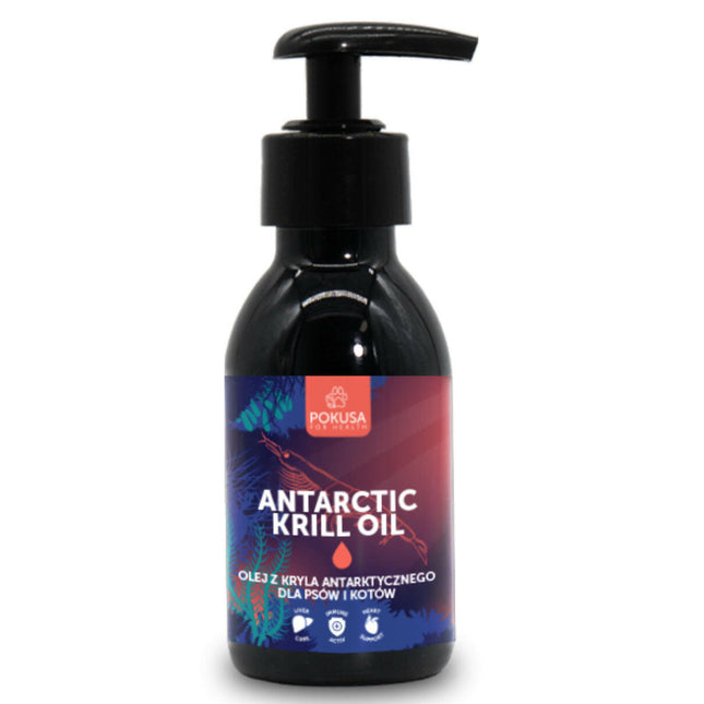 Pokusa Antarctic Krill Oil - Antarctic krill oil for dogs and cats.