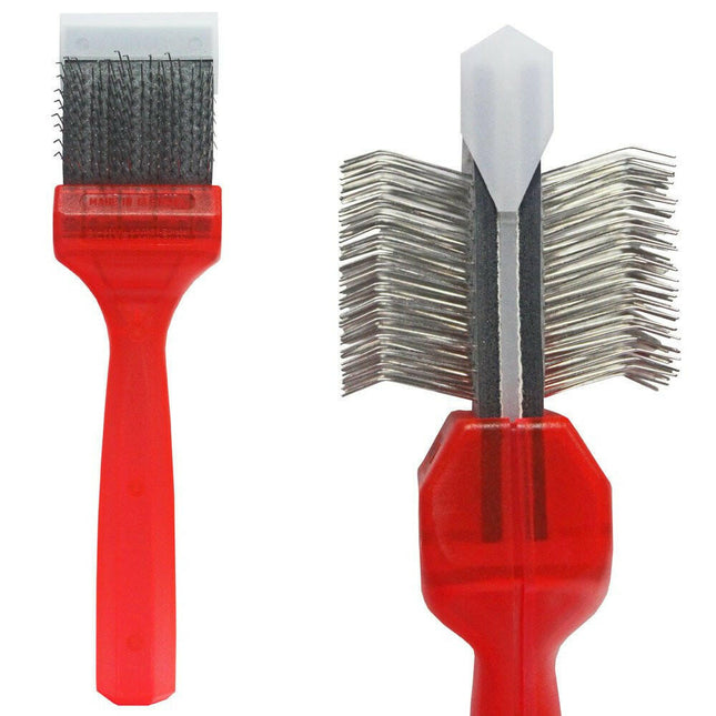 ActiVet Pro Brush Mat Zapper - very tough, double-sided, and flexible brush for removing tangles - small 4.5cm.