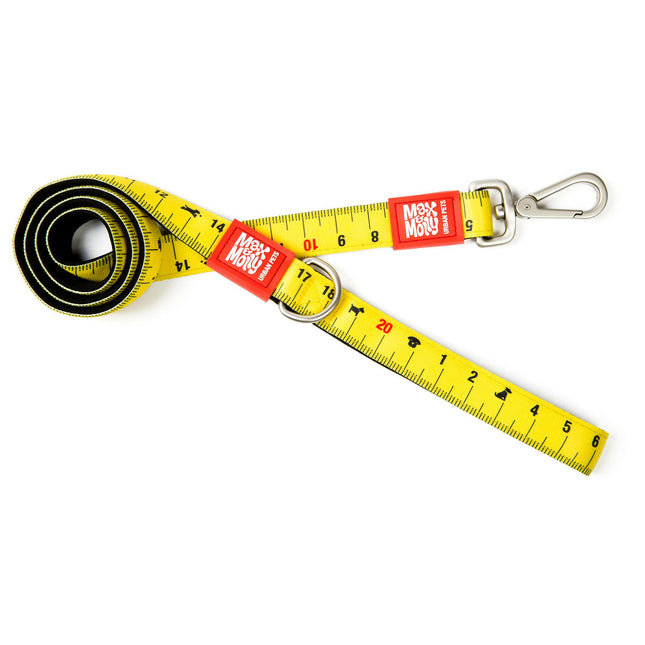 Max&Molly Short Leash Ruler - colorful urban leash for dogs, ruler pattern, 120cm.