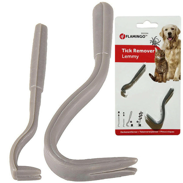 Flamingo Tick Remover - 2 Piece Tick Removal Hooks.