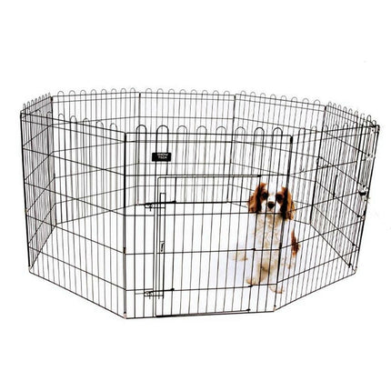 Show Tech X Pen Size 2 - Metal Puppy Pen, Dog Barrier, Height 8 Panels.