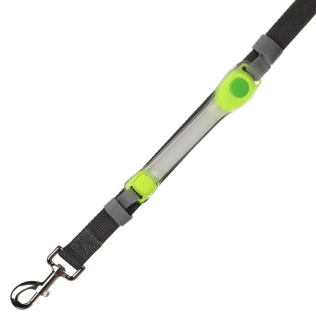 Flamingo Safety Strip LED - glowing collar band for dogs, yellow.