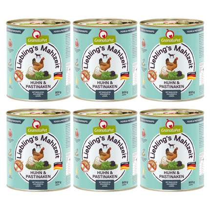 GranataPet Chicken & Parsnips - grain-free wet dog food, chicken with parsnips