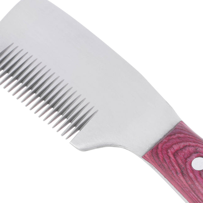 Blovi Professional Wood Left Stripping Knife - professional trimmer with a comfortable wooden handle, Japanese steel - left-handed.