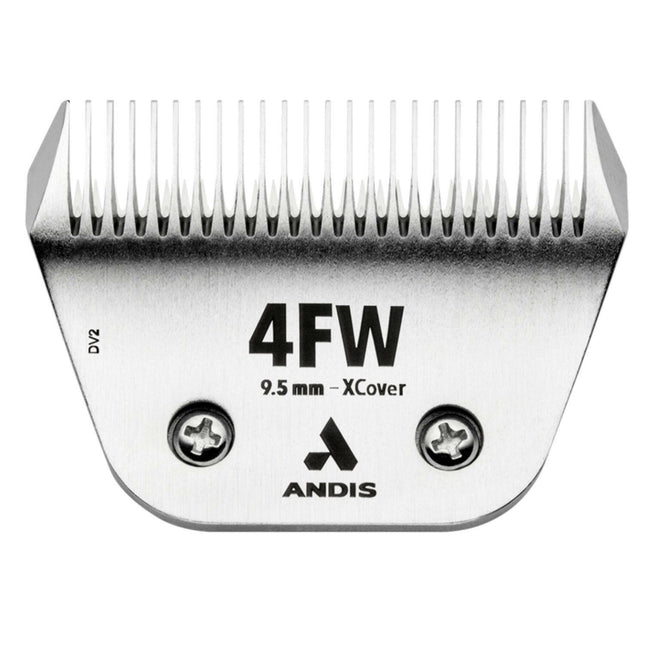 Andis Ceramic EDGE 4FW XCover Wide Blade - wide ceramic blade for Snap-On clippers, chrome-plated steel.