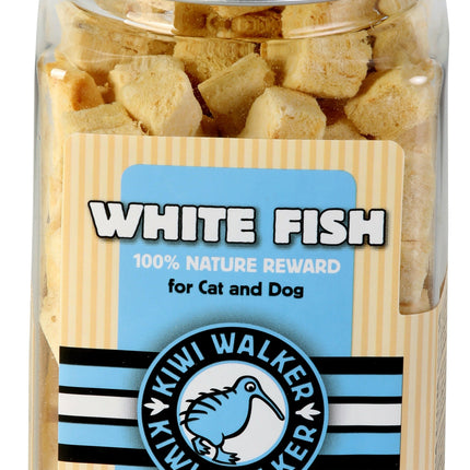 Kiwi Walker Fish Snacks - 100% fish, freeze-dried, natural treats for dogs and cats.