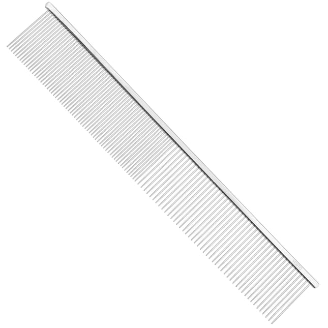 Yento Scissoring Comb - professional metal comb for separating hair strands, making grooming easier.