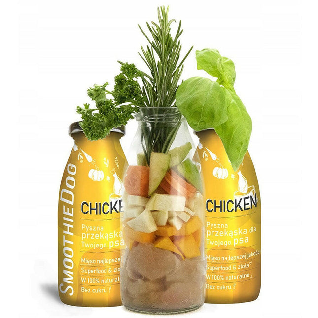 SmoothieDog Chicken - dog smoothie, chicken with vegetables.