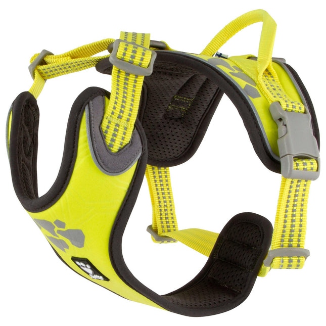 Hurtta Weekend Warrior Harness Neon Lemon - harness for active dogs - 40 - 45cm.