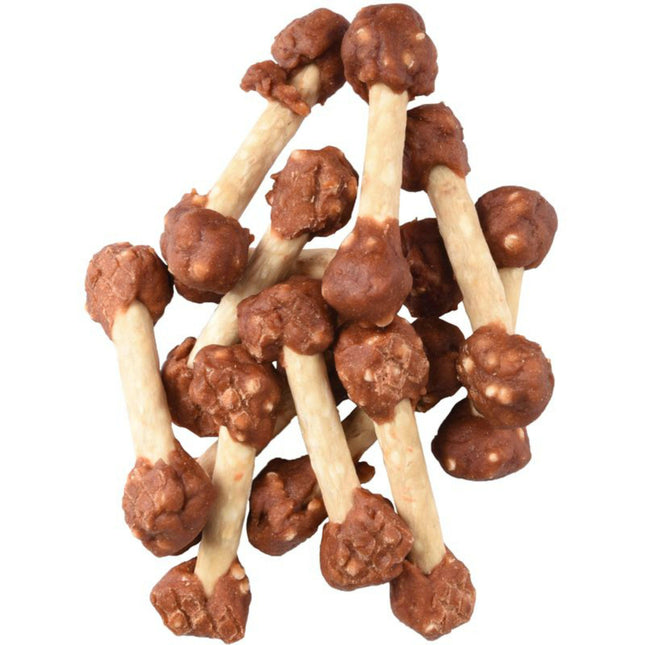Flamingo Hapki Duck Rice Dumbbell - dog treats, duck, rice, beef skin.