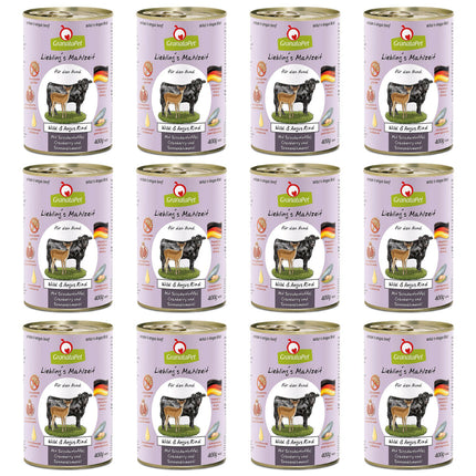 GranataPet Venison & Angus Beef - grain-free wet dog food, venison and beef.