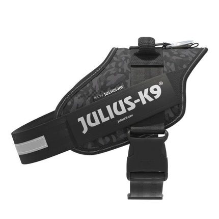Julius - K9 IDC Powerharness Night Camo - dog harness with reflectors.