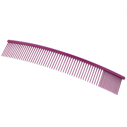 Show Tech Curved Comb - very lightweight, curved comb, perfect for finishing the coat, mixed pin spacing.