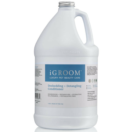IGroom Deshedding & Detangling Conditioner - conditioner for dogs and cats that facilitates brushing and removes undercoat.