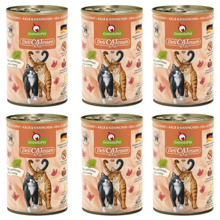 GranataPet DeliCatessen Veal & Coney - grain-free wet food for cats, veal and rabbit.