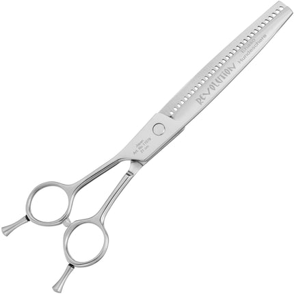 Ehaso Revolution Lefty Thinning - professional single-sided thinning shears, left-handed, best Japanese steel, 32 teeth.