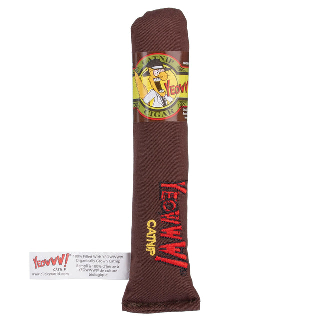 Yeowww! Cigar Cat Toy - cat toy with organic catnip, cigar shape.