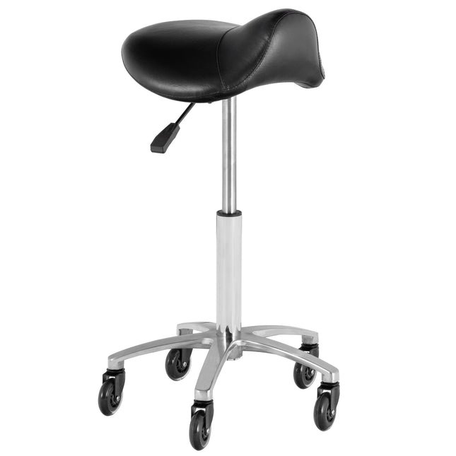 Blovi Pro Rodeo Stool - contoured grooming stool on wheels with bearings.