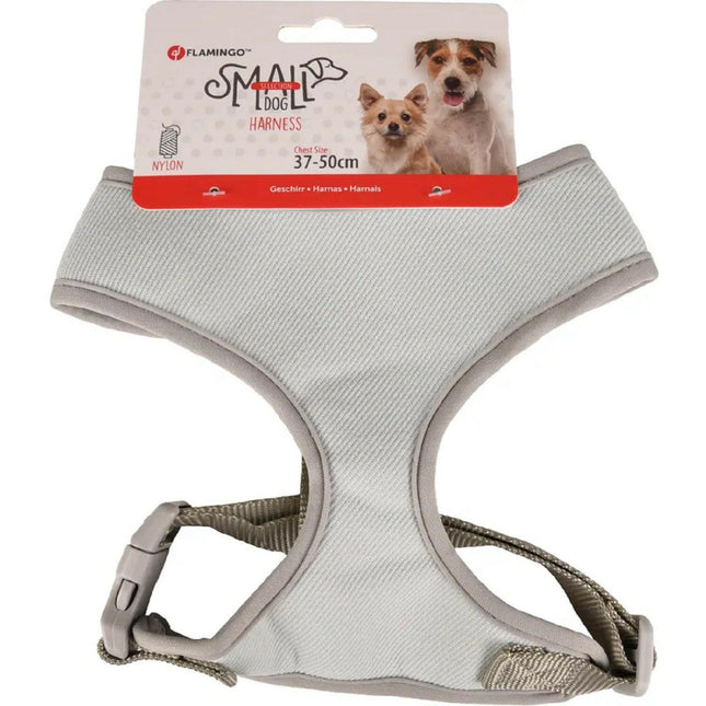 Flamingo Small Dog Harness - no-pull harness for small dogs, lightweight, with air-mesh fabric.
