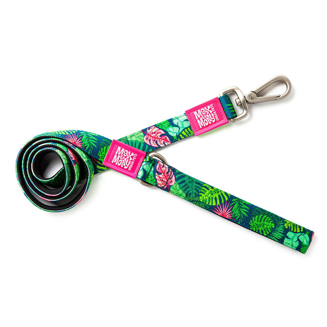 Max&Molly Short Leash Tropical - colorful urban leash for dogs, tropical pattern, 120cm.