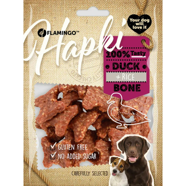 Flamingo Hapki Duck Rice - aromatic treats for dogs, duck with rice.