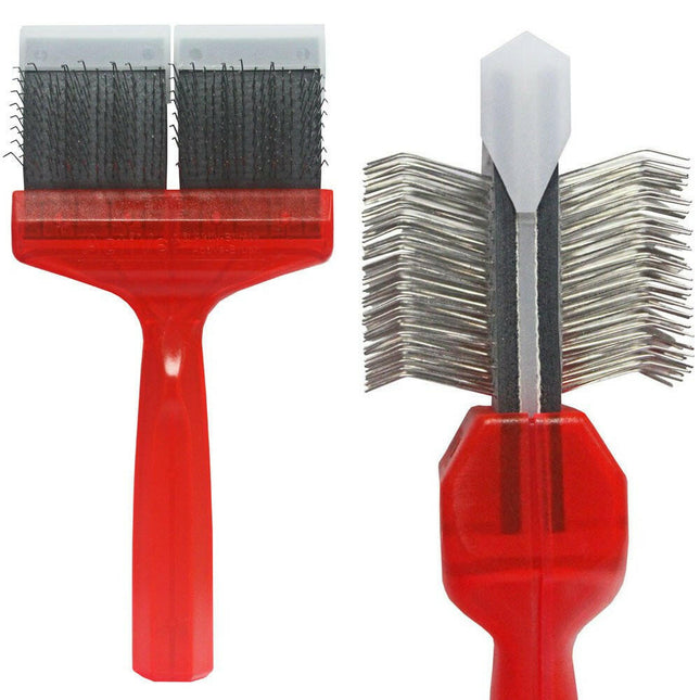 ActiVet Pro Brush Mat Zapper - very tough, double-sided, and flexible brush for removing tangles - large 9cm.
